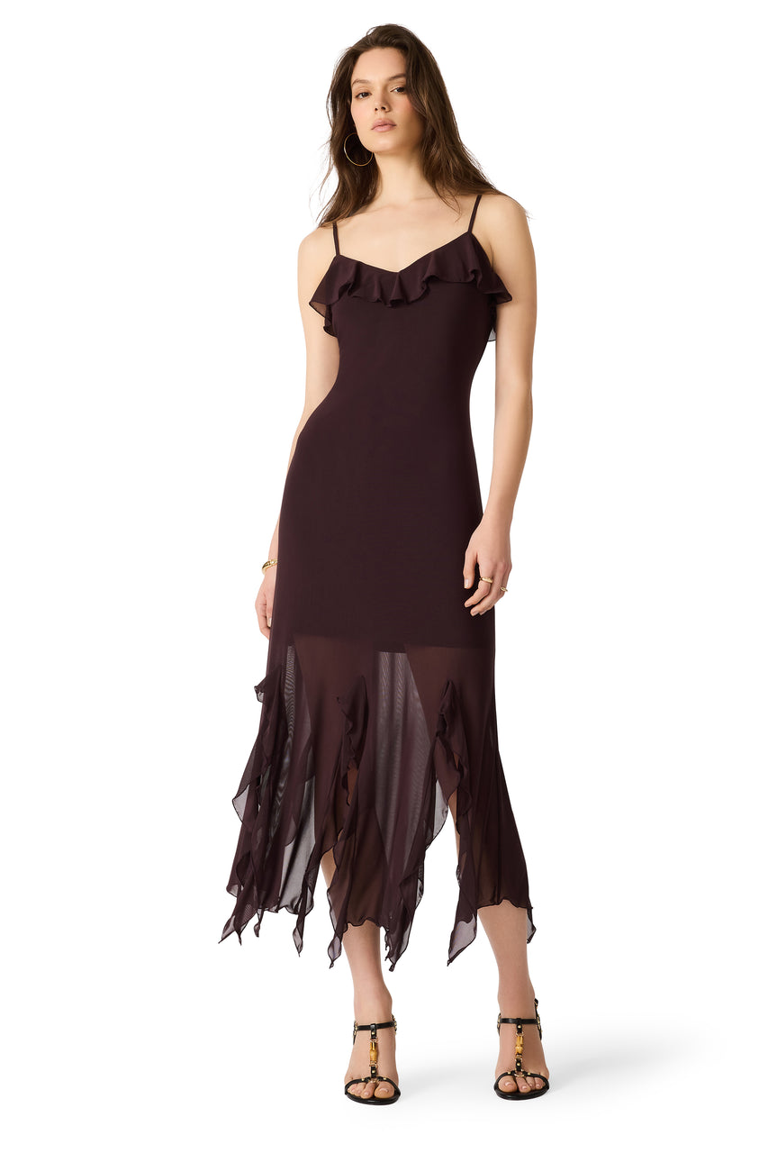 KARLINA DRESS CHOCOLATE