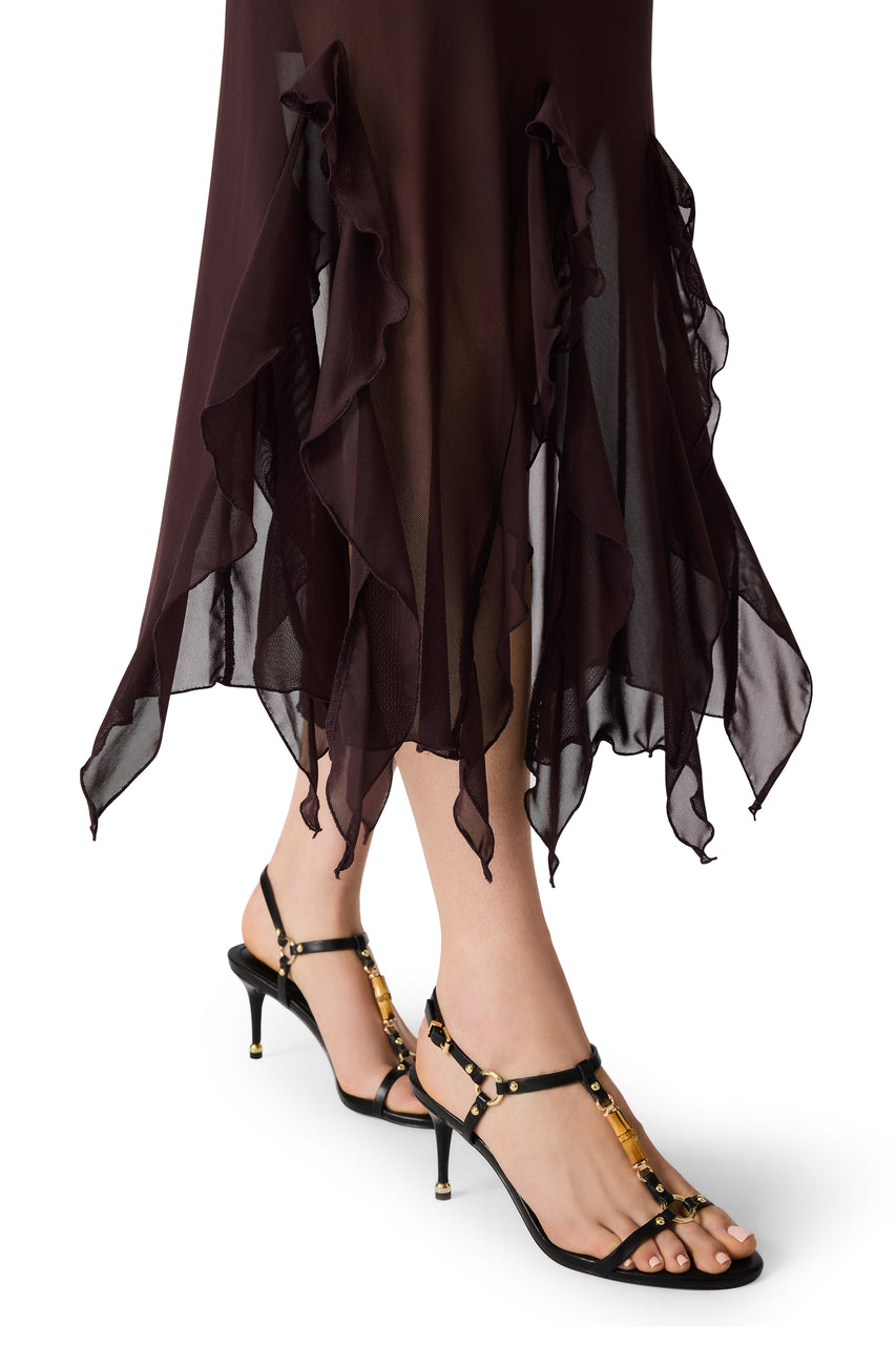 KARLINA DRESS CHOCOLATE