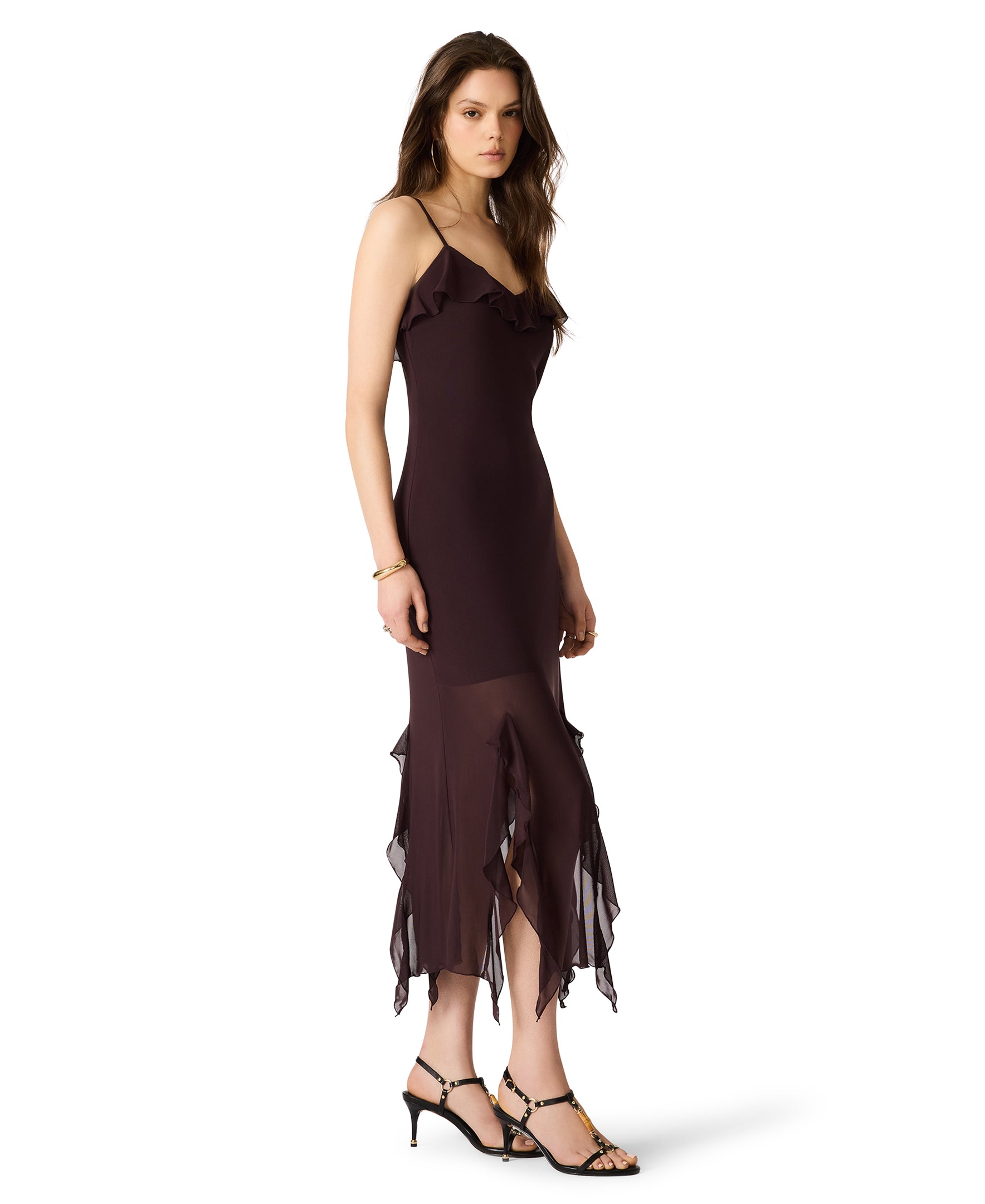 KARLINA DRESS CHOCOLATE