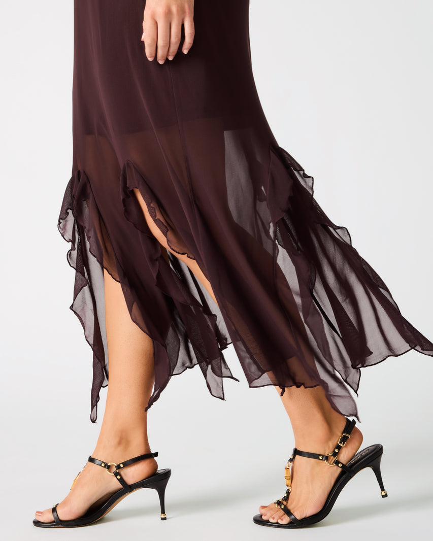 KARLINA DRESS CHOCOLATE