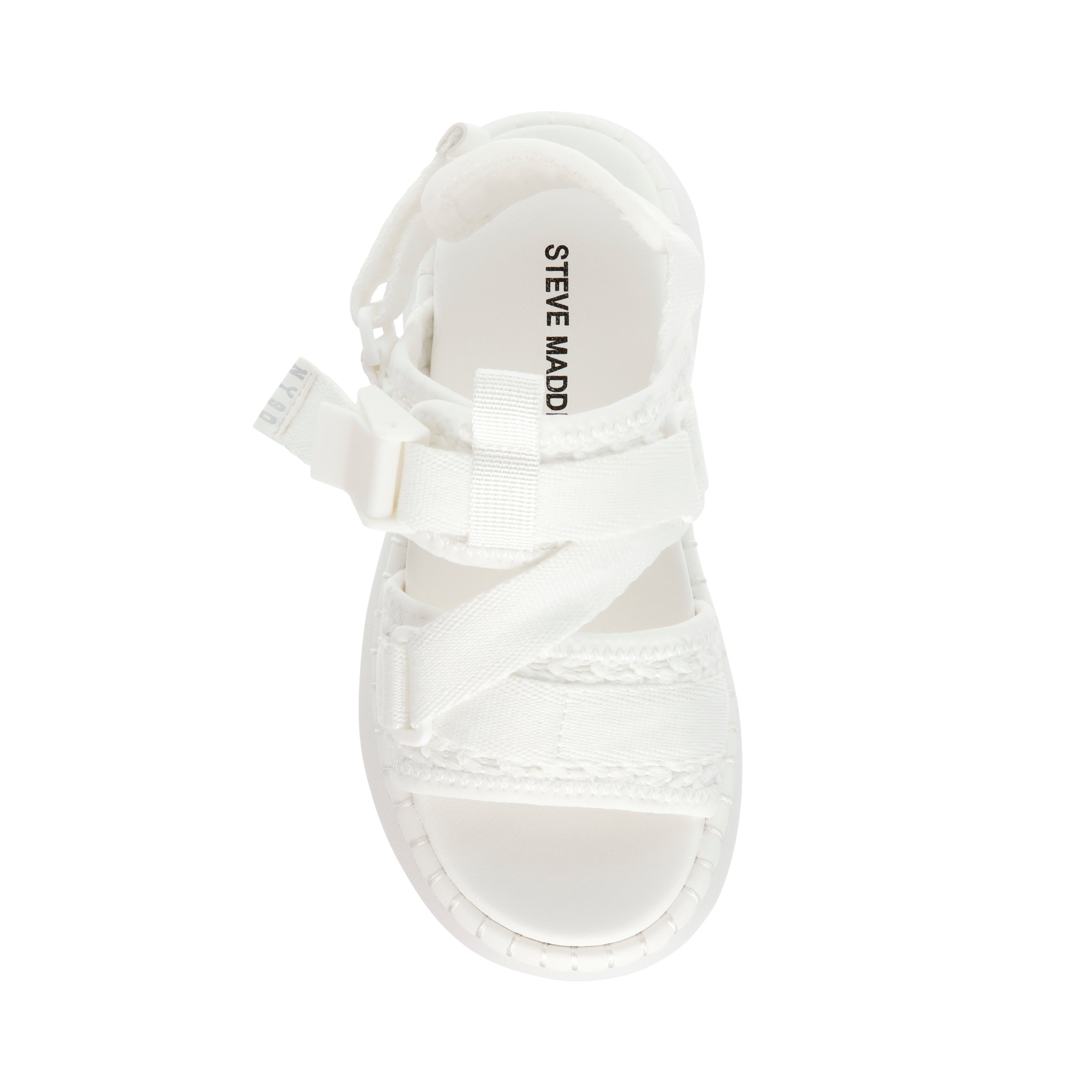 Jdecorum White Sandalia para Niña color Blanco
