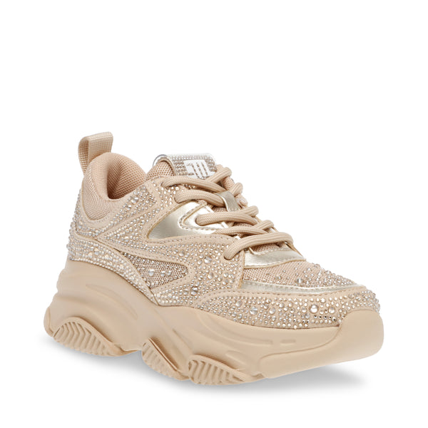 Jprivy Blush Tenis Beige con Brillos