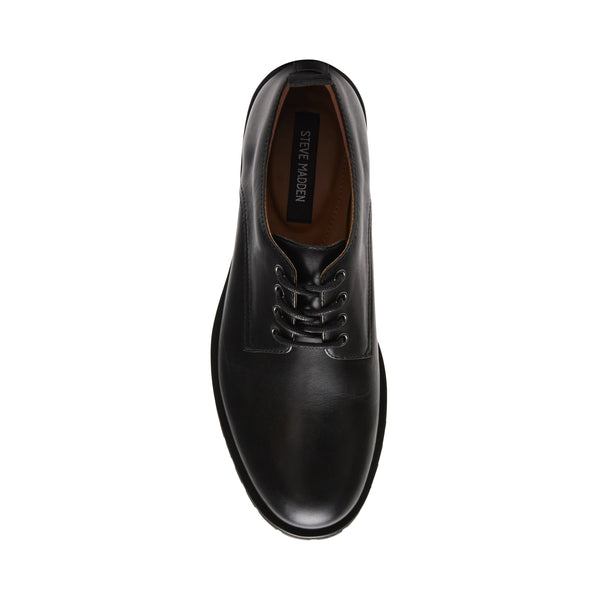 Damian Black Leather Zapato Casual Color Negro para hombre