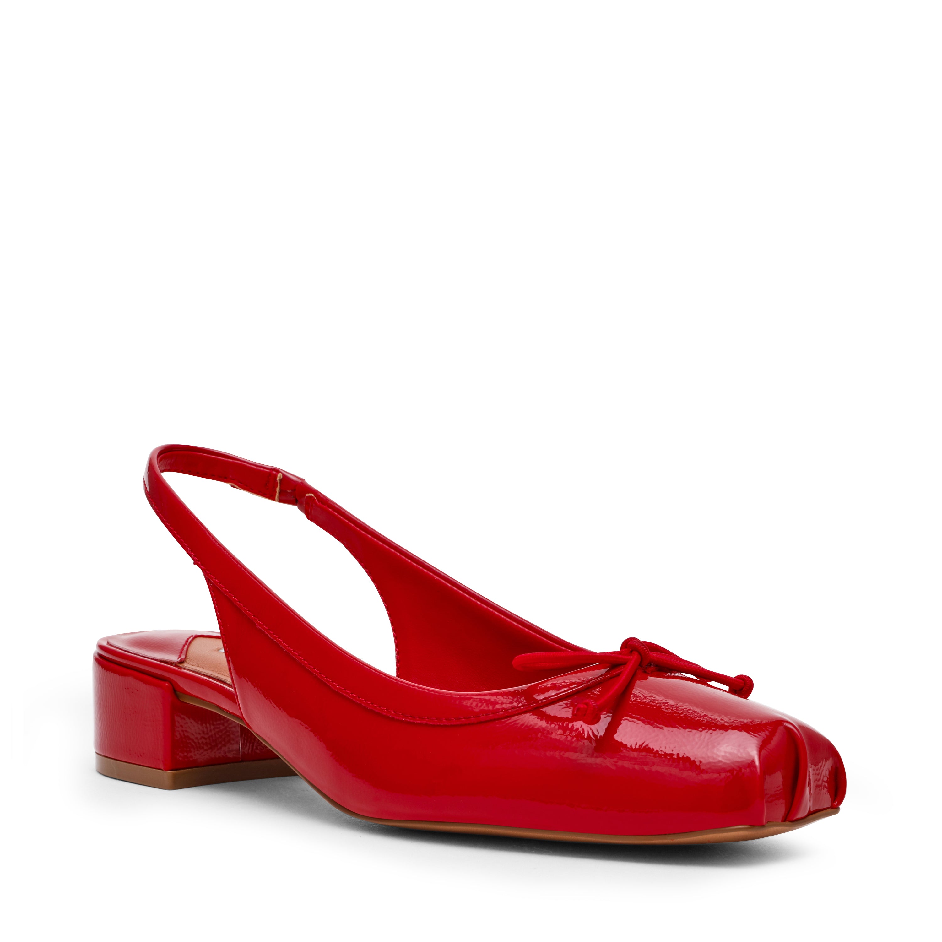 LOVED RED CRINKLE PATENT