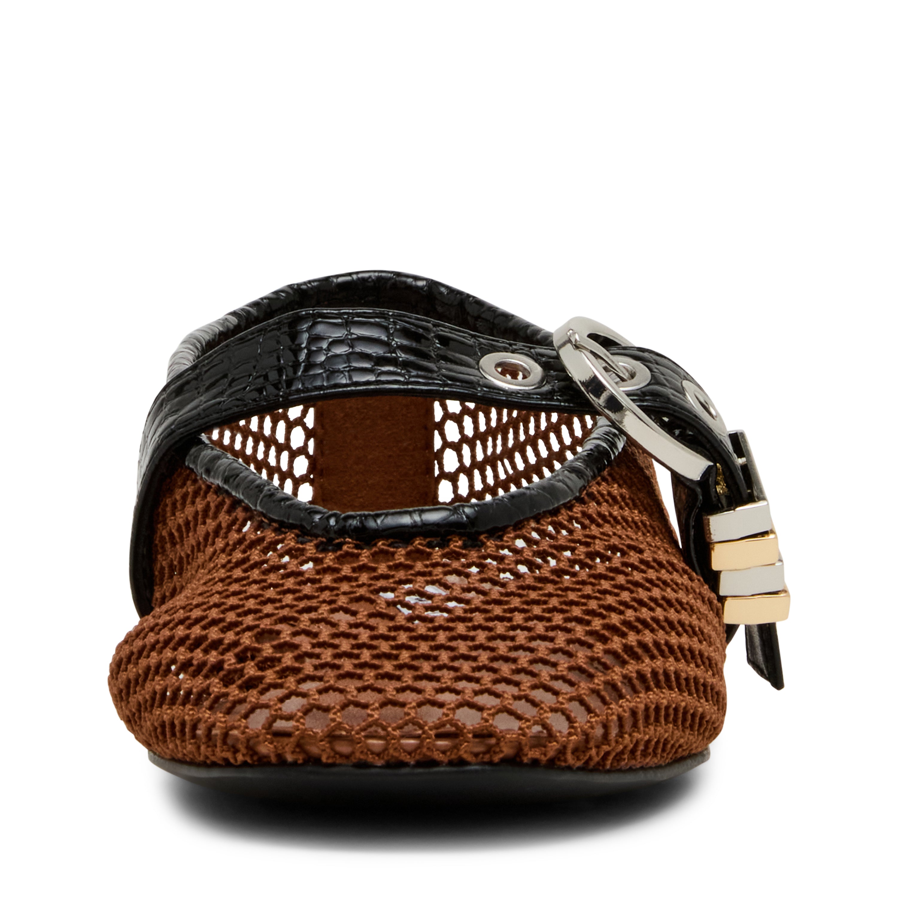 LUCIA-MESH COGNAC/BLACK