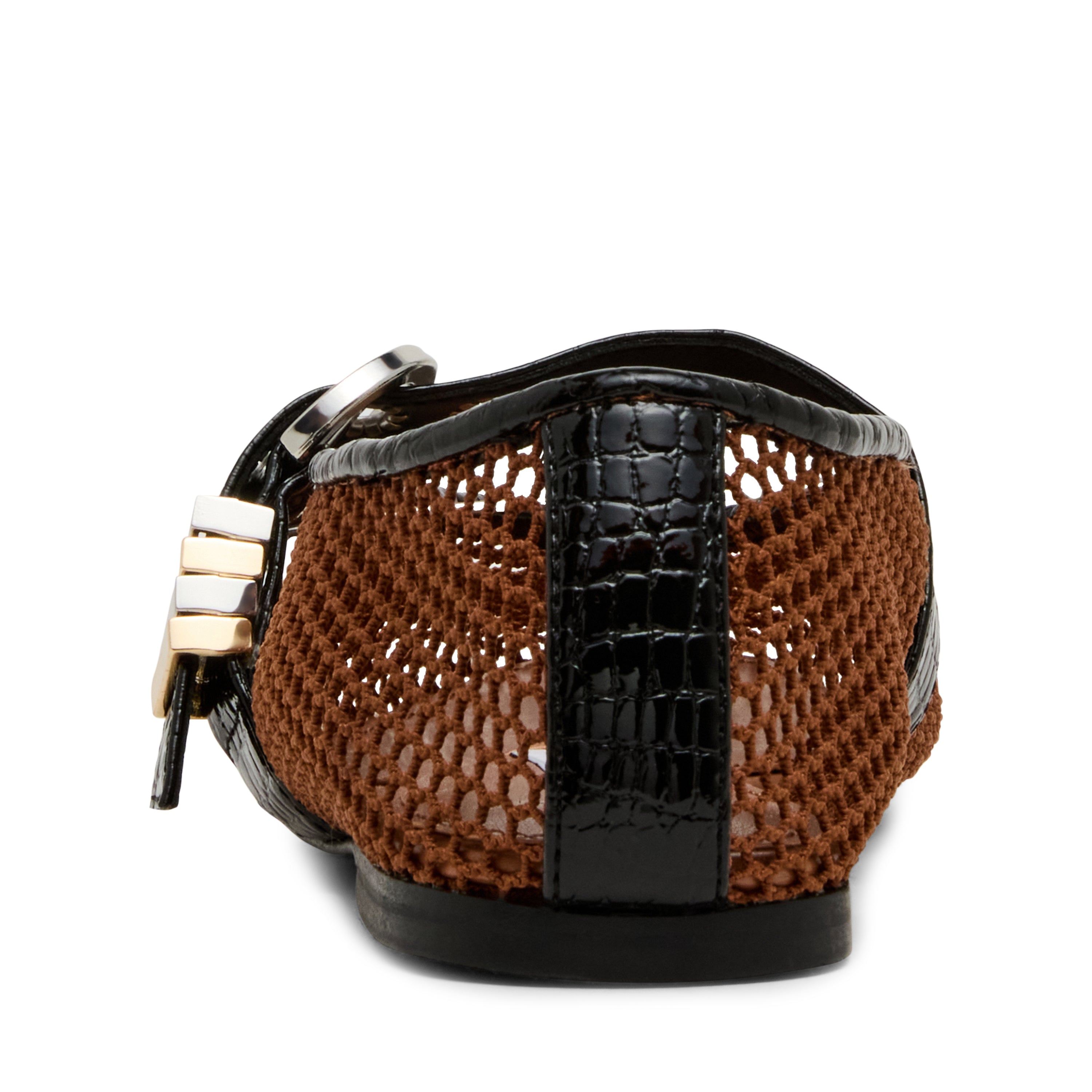 LUCIA-MESH COGNAC/BLACK