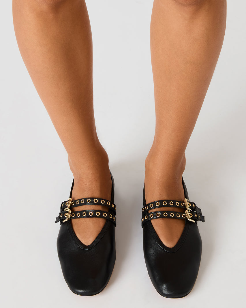 LYDIA BLACK LEATHER