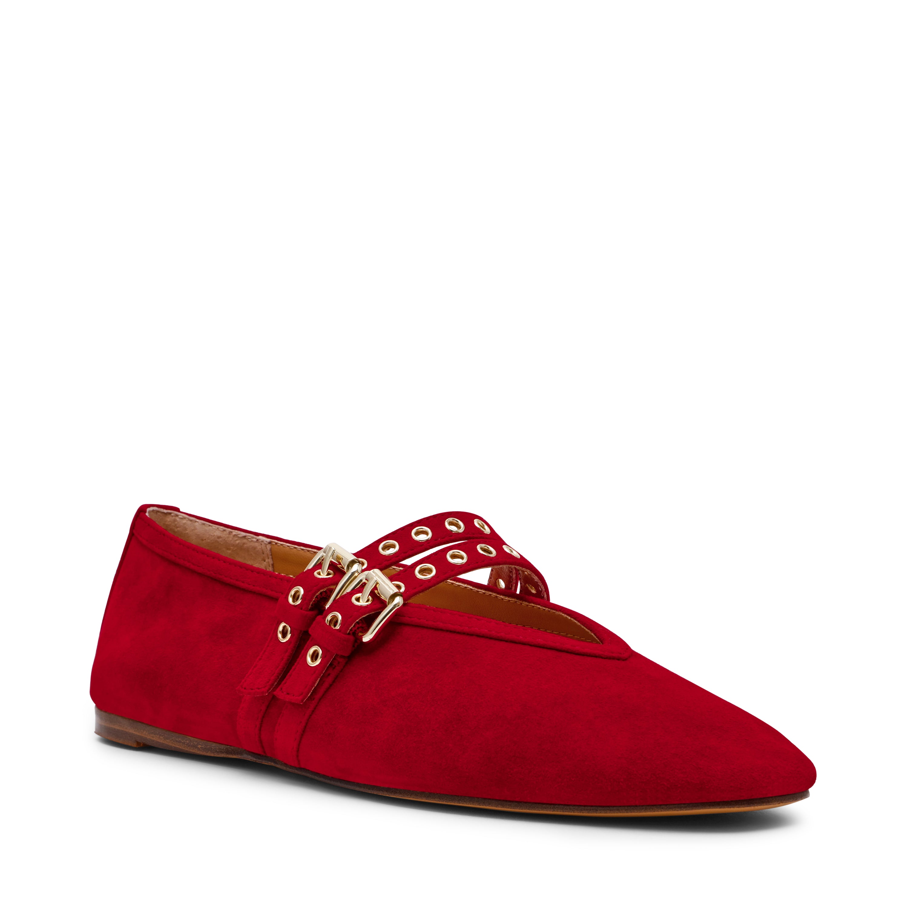 LYDIA RED SUEDE