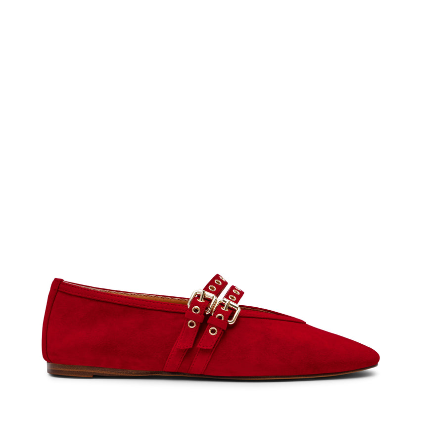LYDIA RED SUEDE