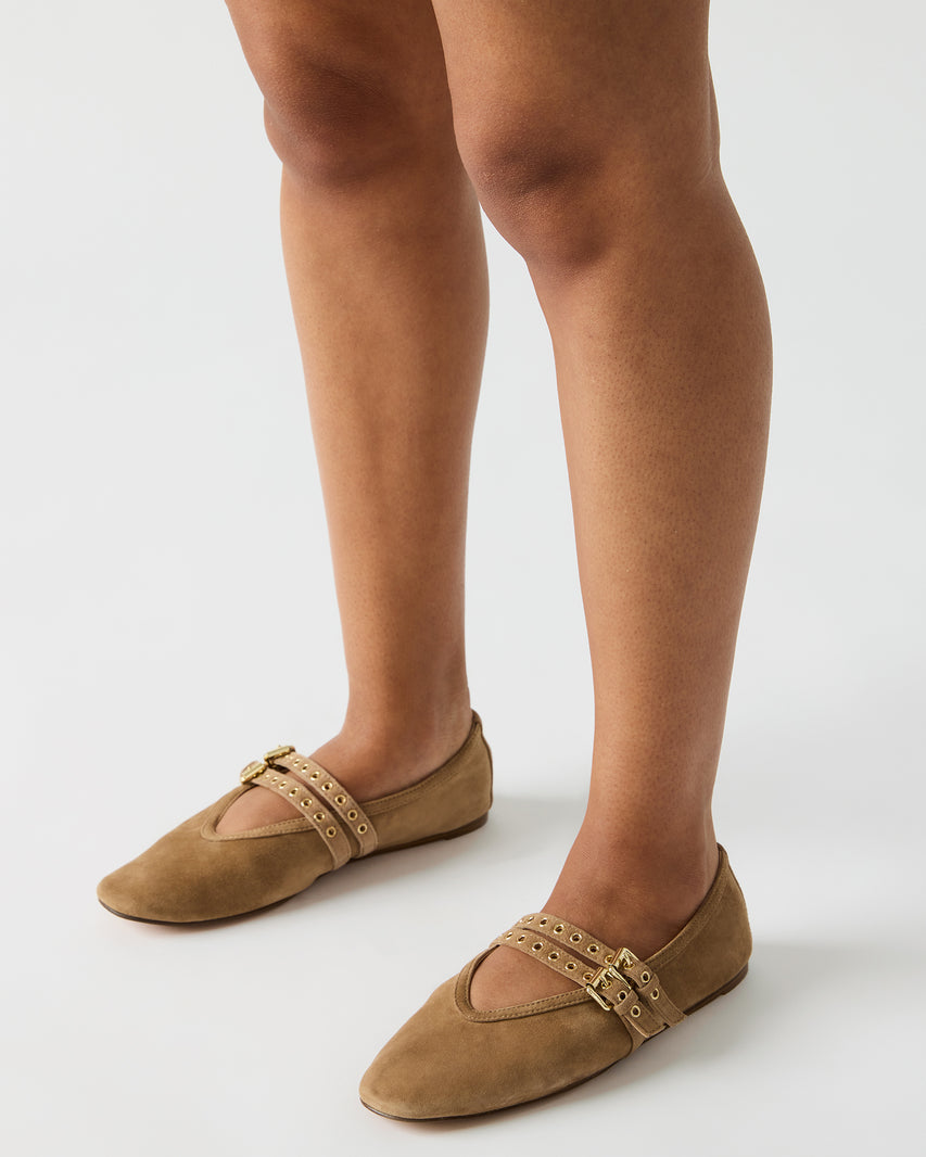 LYDIA TAUPE SUEDE