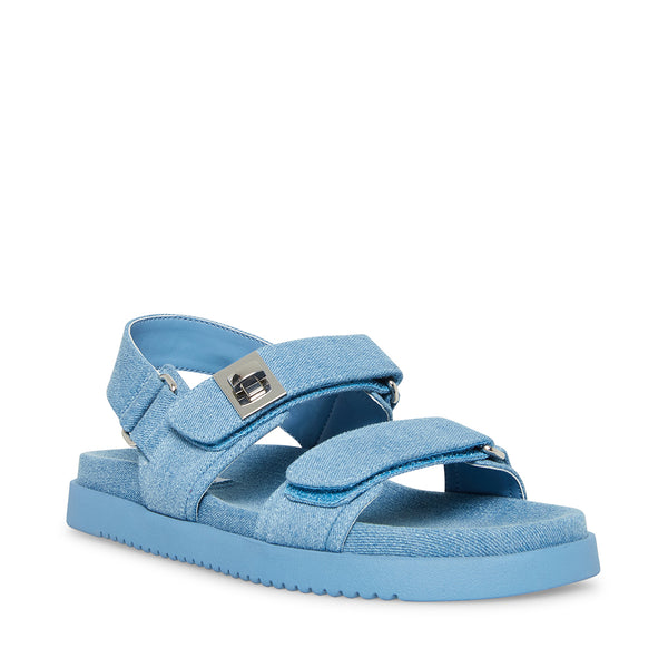 Mona Denim Fab Sandalias de Piso Mezclilla Azul