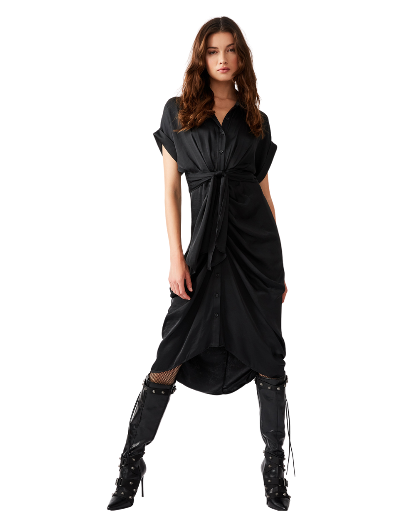 Tori Knit Dress Black Vestido Negro