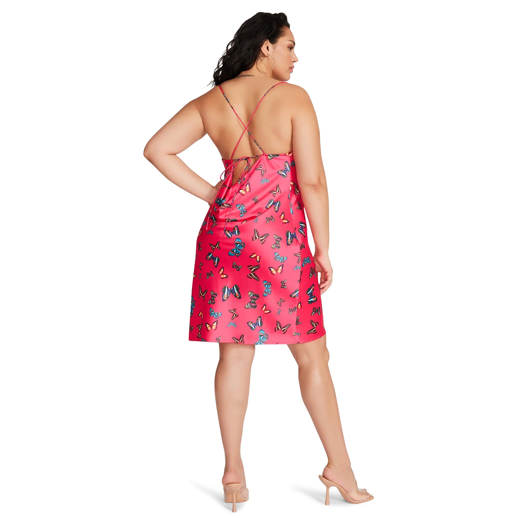 Treasure Dress Pink Glo Vestido Rosa con Mariposas para Mujer