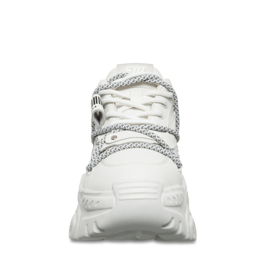 Troy White Leather Tenis para Mujer