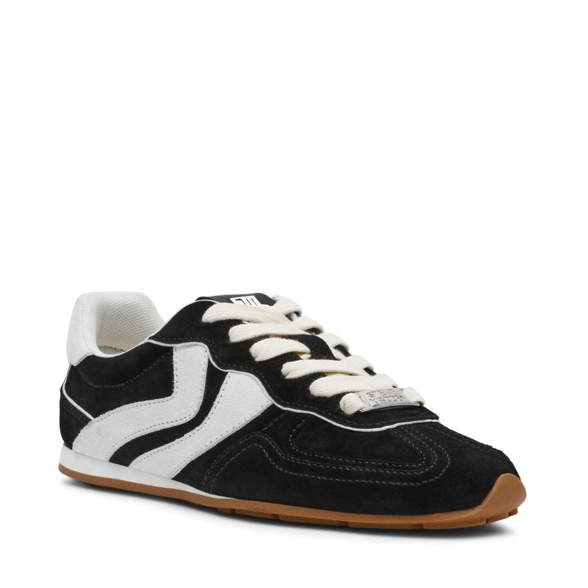 Abbi-SM Black Suede Tenis Negros