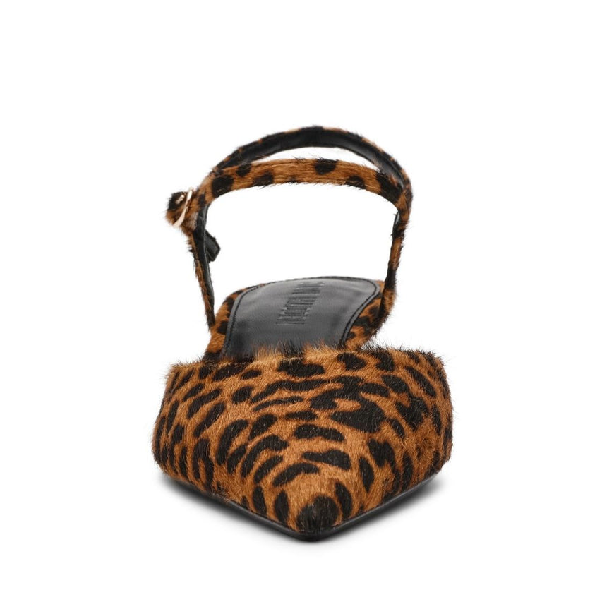 Adelaide L Leopard Tacones con Textura de Pelo para Mujer