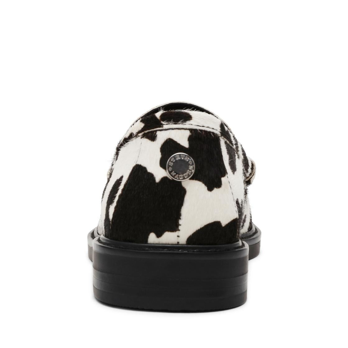 Adison C Black White Mocasines con Manchas Negro con Blanco para Mujer