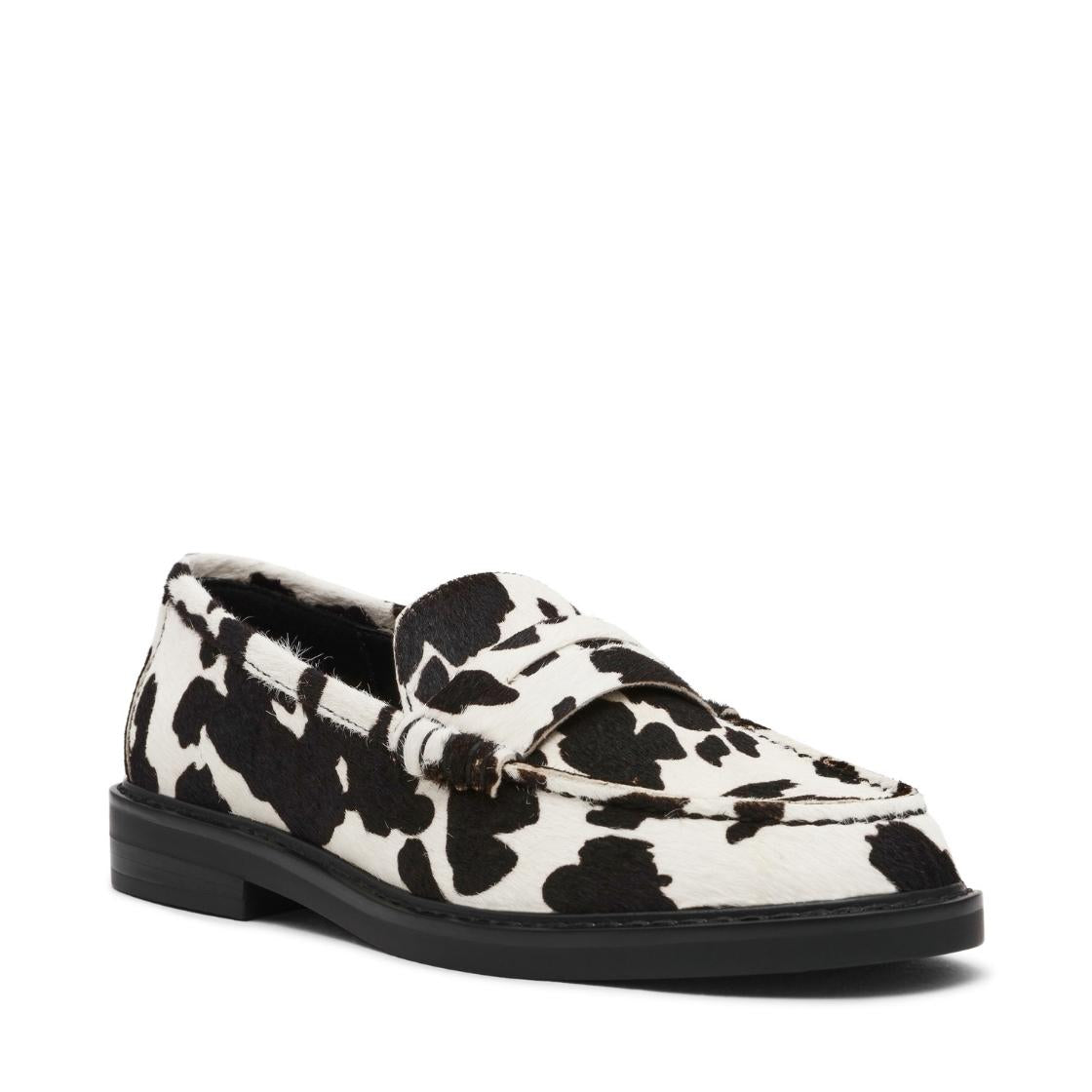 Adison C Black White Mocasines con Manchas Negro con Blanco