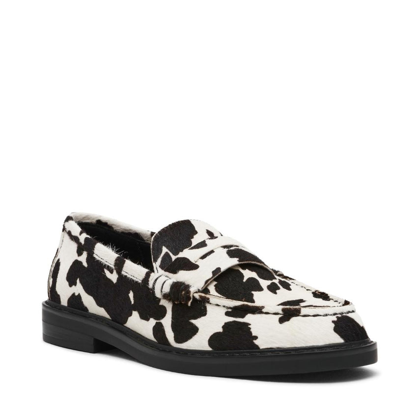 Adison C Black White Mocasines con Manchas Negro con Blanco