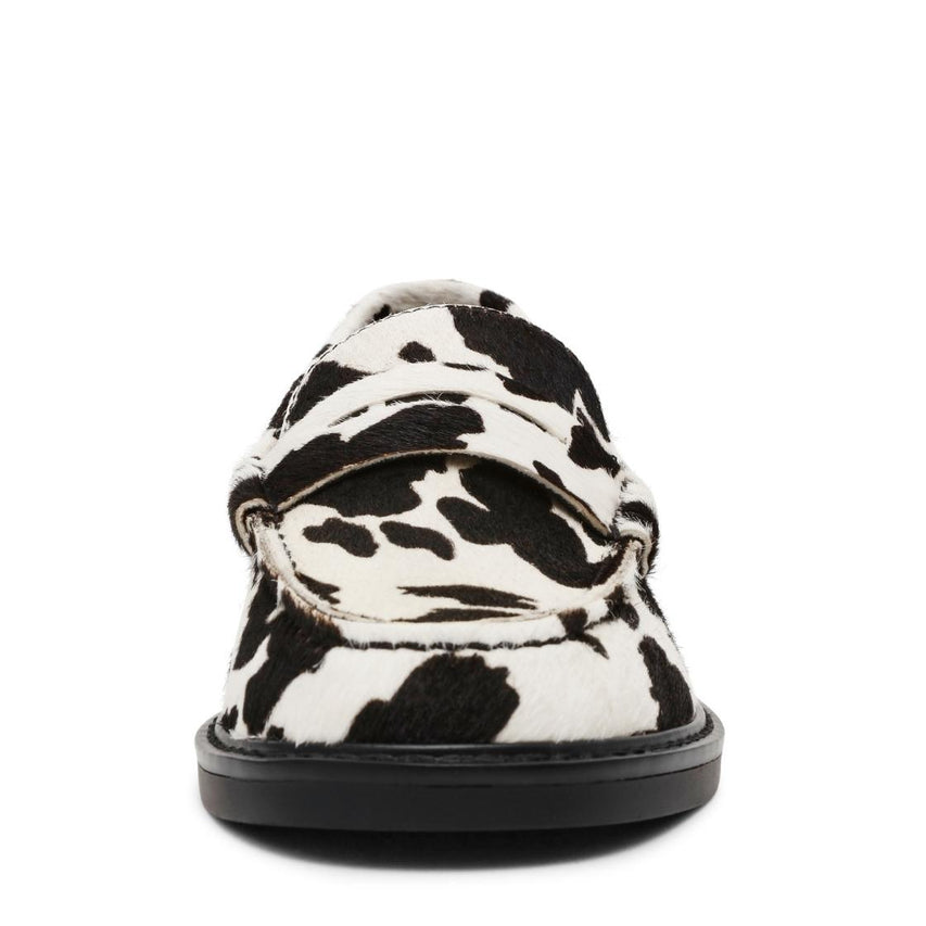 Adison C Black White Mocasines con Manchas para Mujer