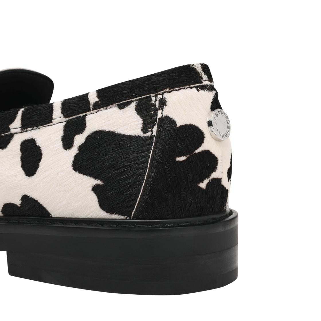 Adison C Black White Mocasines Negro con Blanco para Mujer