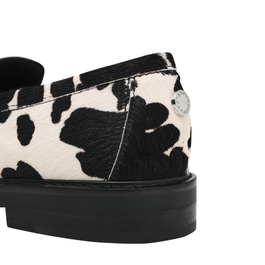 Adison C Black White Mocasines Negro con Blanco para Mujer