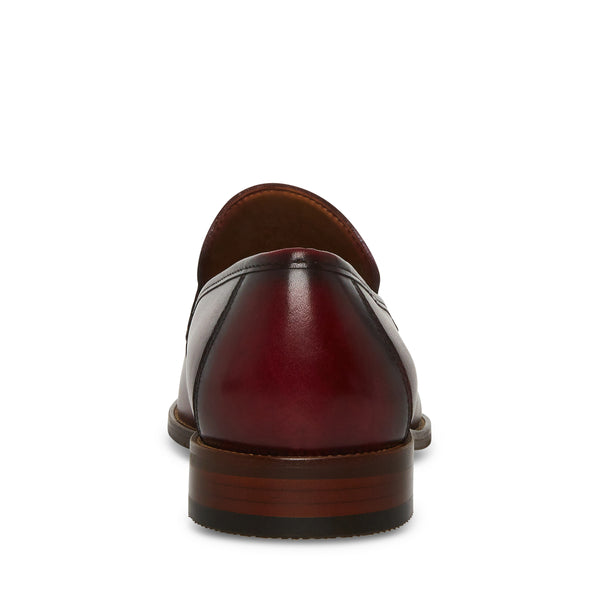Ahearn Burgundy Leather Zapatos de Vestir Vino para Hombre