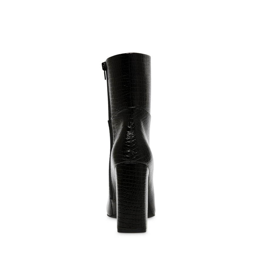 Aisha Black Croco Botines Negros para Mujer