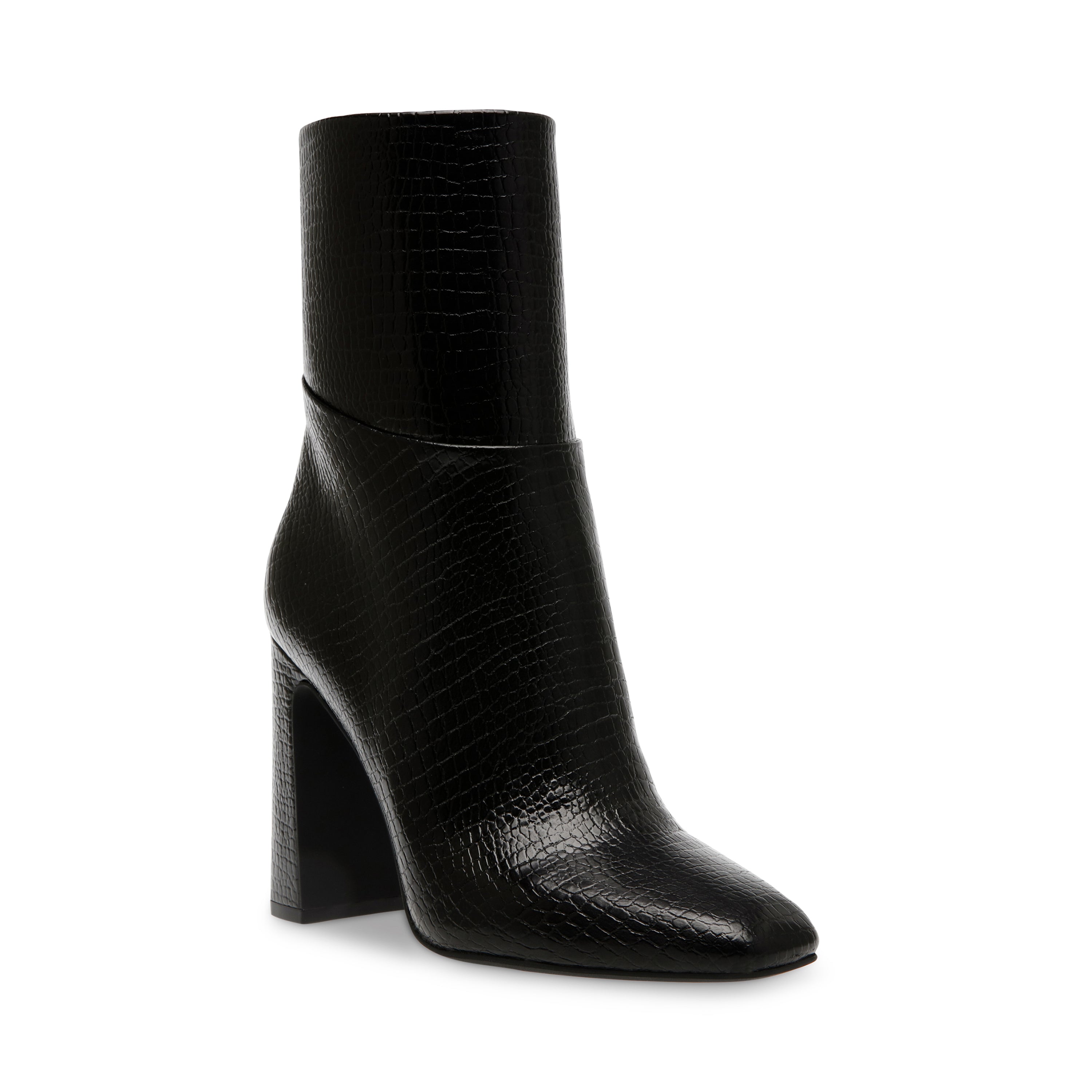 Aisha Black Croco Botines Negros