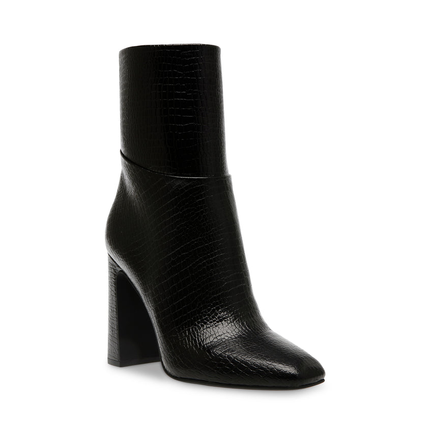 Aisha Black Croco Botines Negros