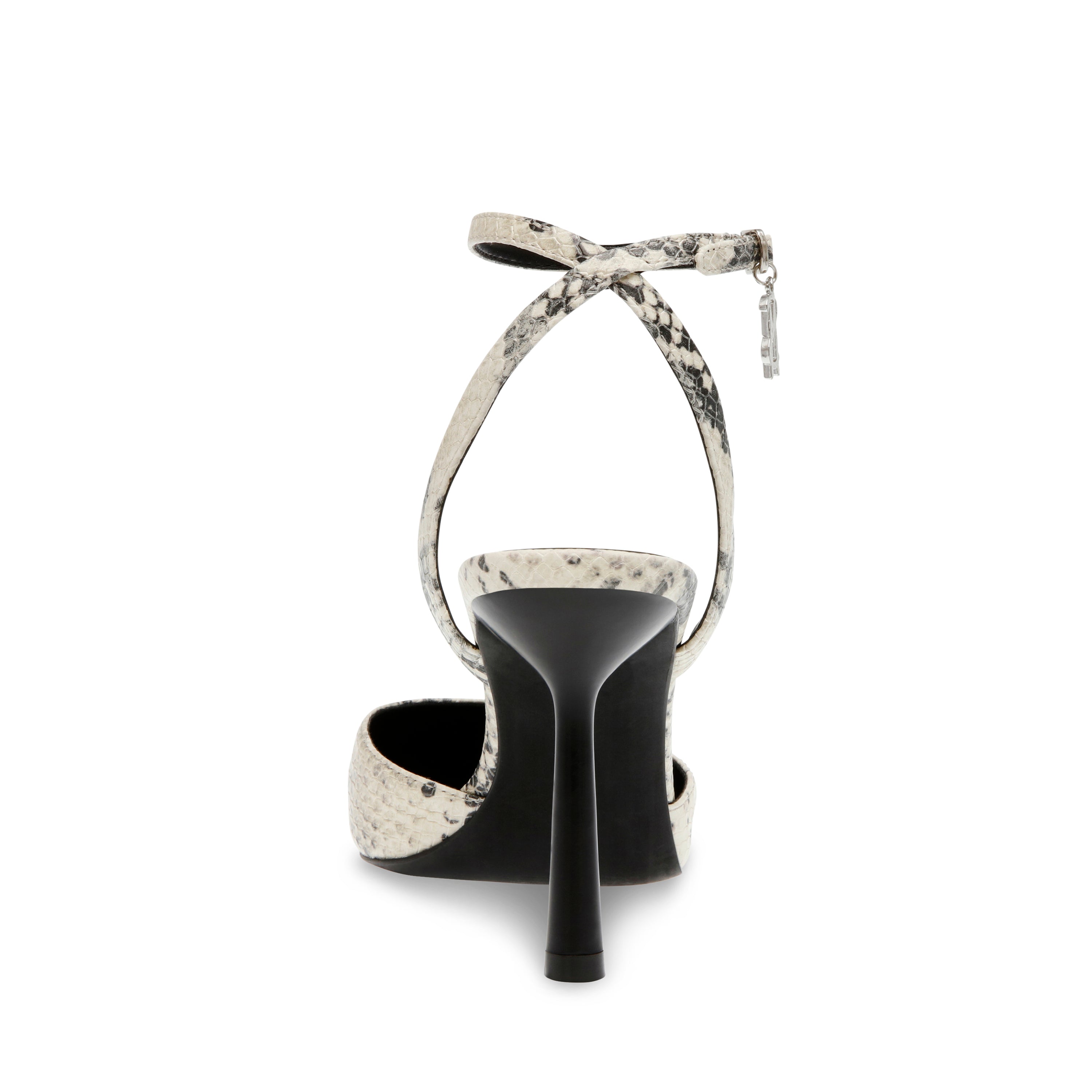 Alliance Beige Snake Tacones con Estampado Tipo Serpiente Blanco con Negro para Mujer