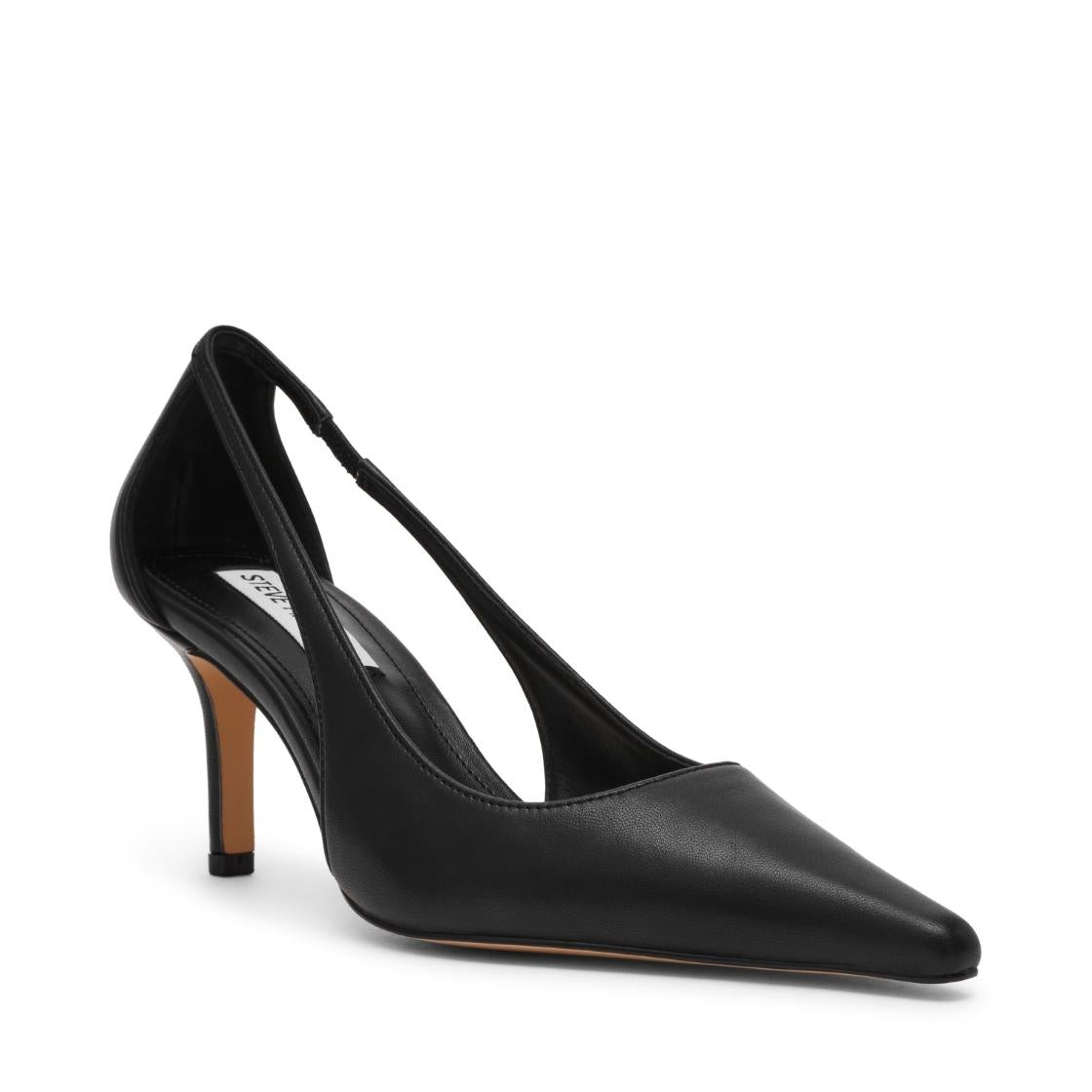 Altra Black Leather Tacones Negros