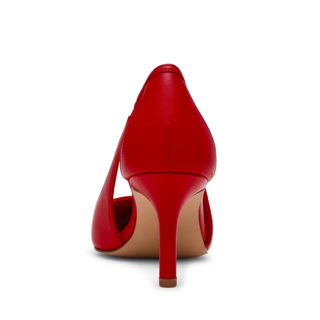 Altra Red Leather Tacones Rojos Para Mujer