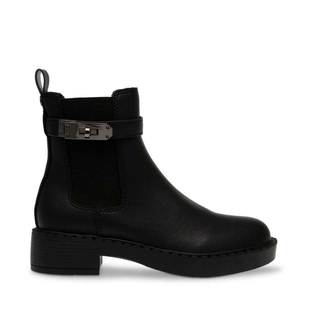 Applied Black Action Leather Botines Negros para Mujer
