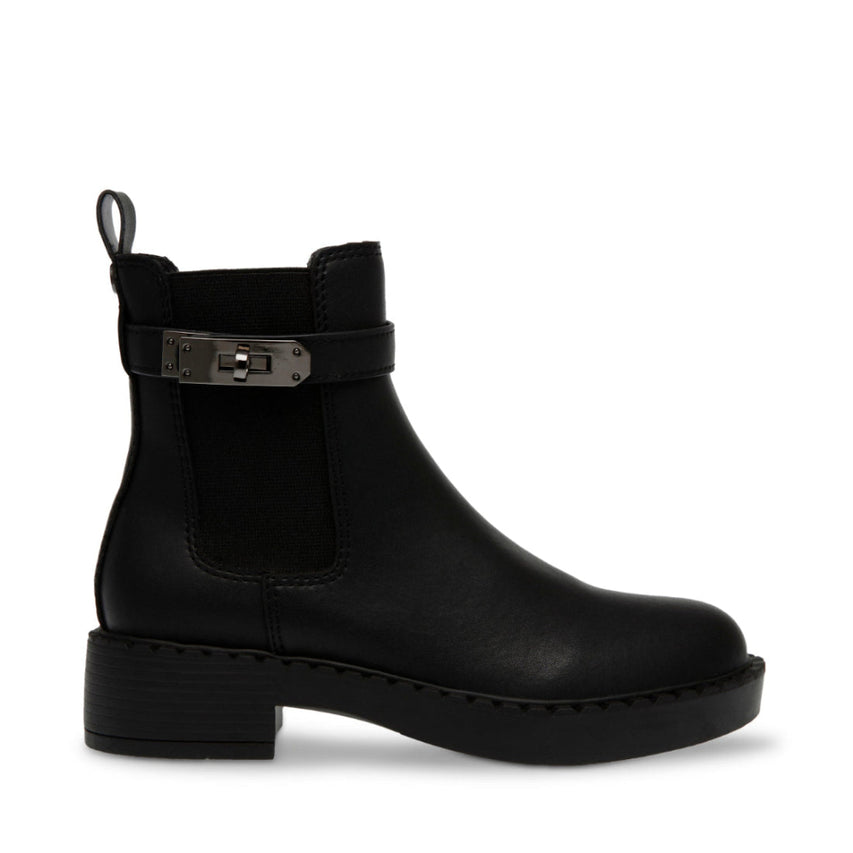 Applied Black Action Leather Botines Negros para Mujer