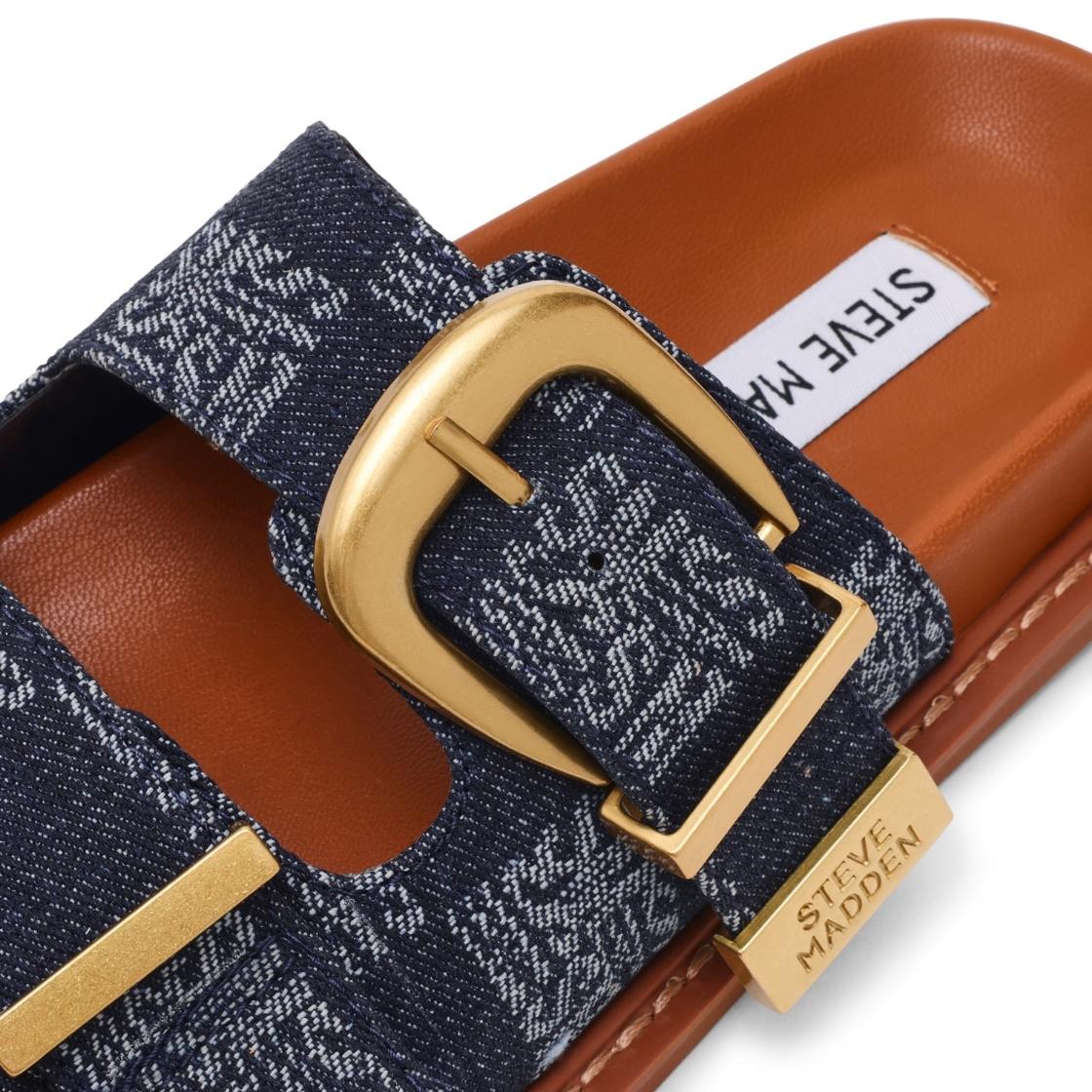 Arch Sm Blue Denim Sandalias Azules con Hebilla