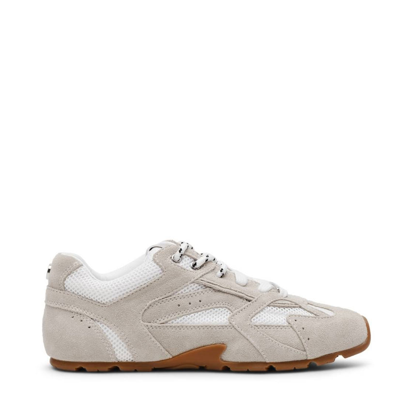 asiel white suede