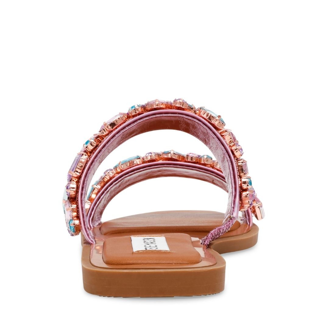 Astar Pink Sandalias con Brillos Rosas para Mujer