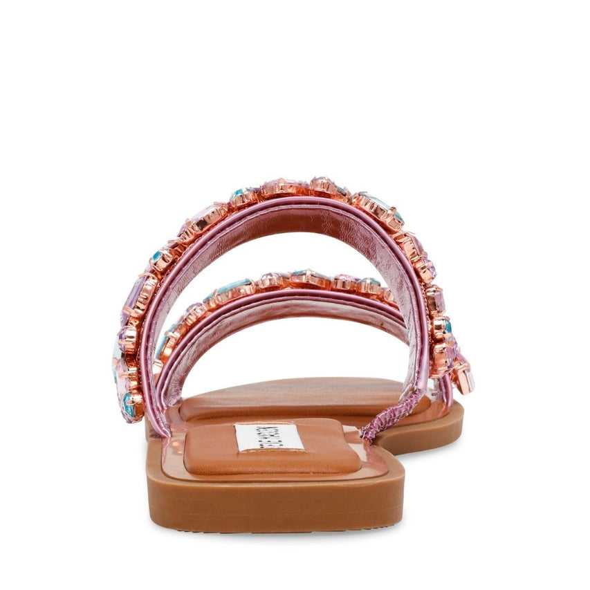 Astar Pink Sandalias con Brillos Rosas para Mujer