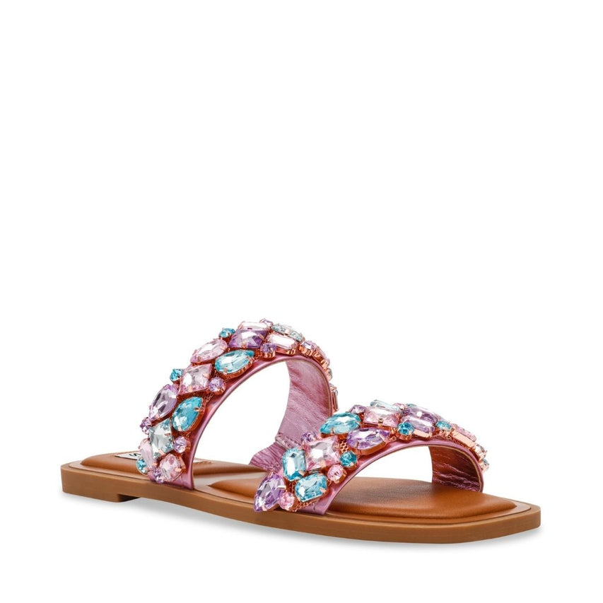 Astar Pink Sandalias con Brillos Rosas