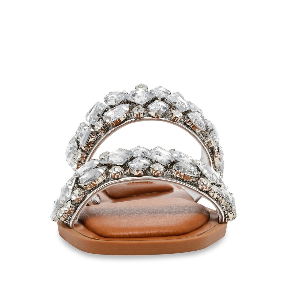 Astar Silver Sandalias con Brillos para Mujer