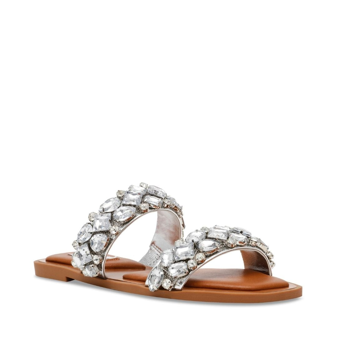 Astar Silver Sandalias con Brillos Platedas