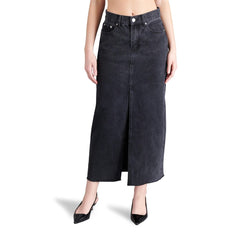 AVANI DENIM SKIRT WASHED BLACK