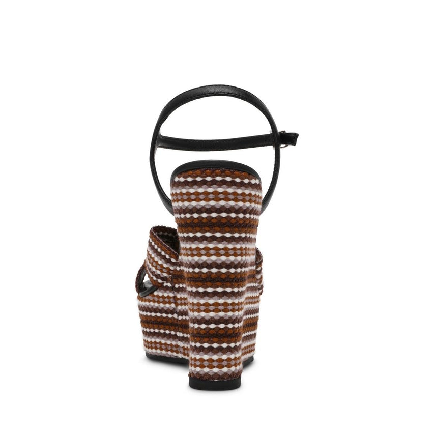 Aztec Black Multi Sandalias de Plataforma Multicolor Para Mujer