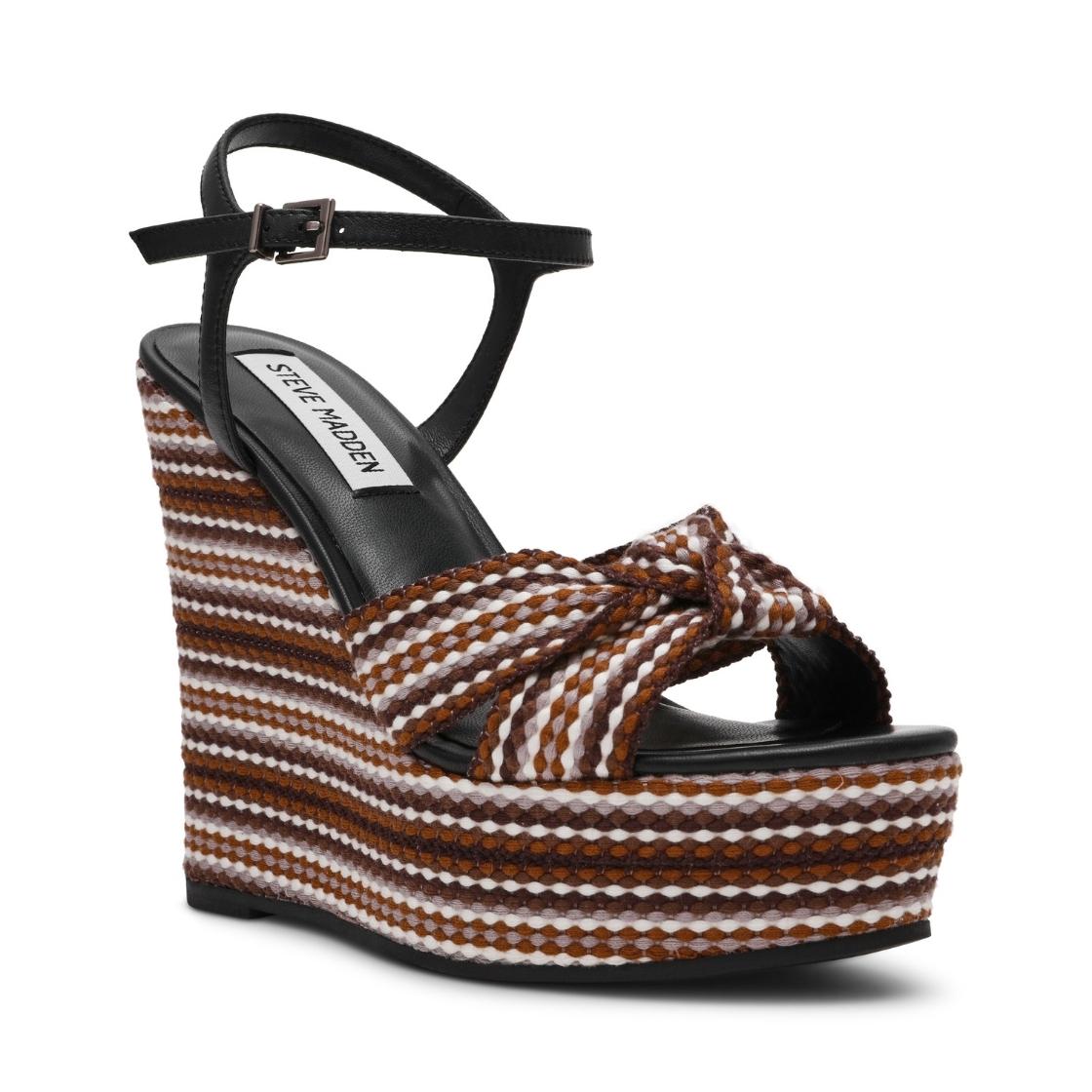 Aztec Black Multi Sandalias de Plataforma Multicolor