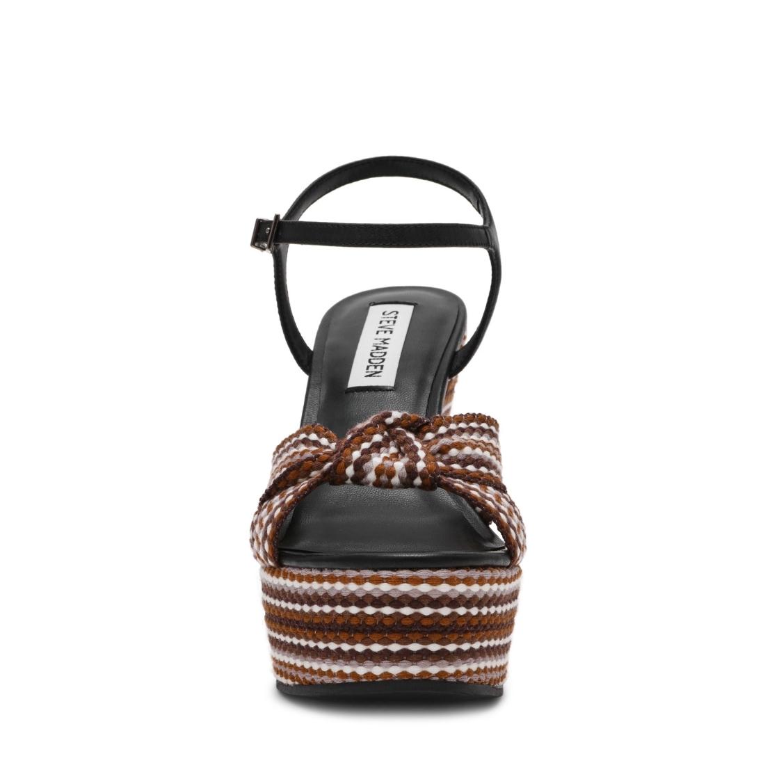 Aztec Black Multi Sandalias de Plataforma Para Mujer