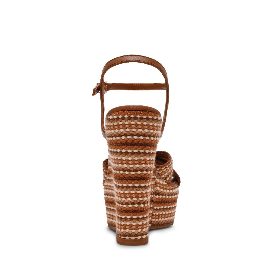 Aztec Cognac Multi Sandalias de Plataforma Cafés Para Mujer