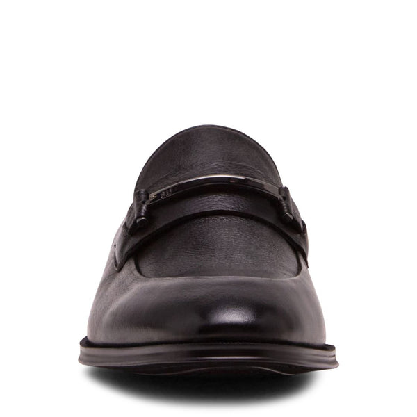 Bartton Black Leather Zapatos de Piel para Hombre