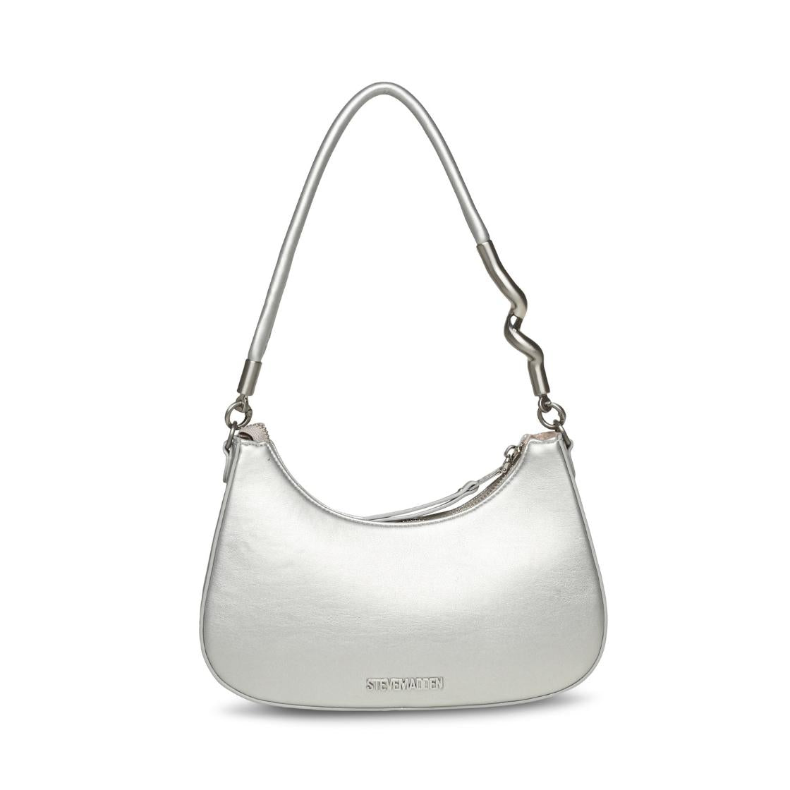 Bazura-S Silver Bolsa de Hombro Plateada Para Mujer