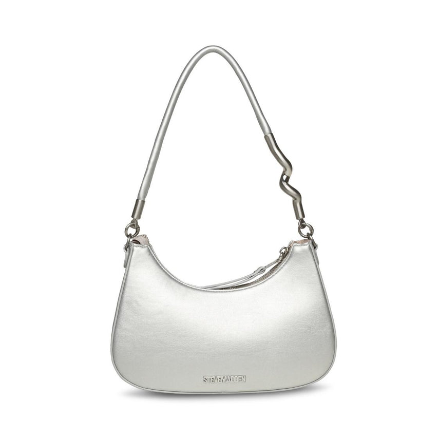 Bazura-S Silver Bolsa de Hombro Plateada Para Mujer